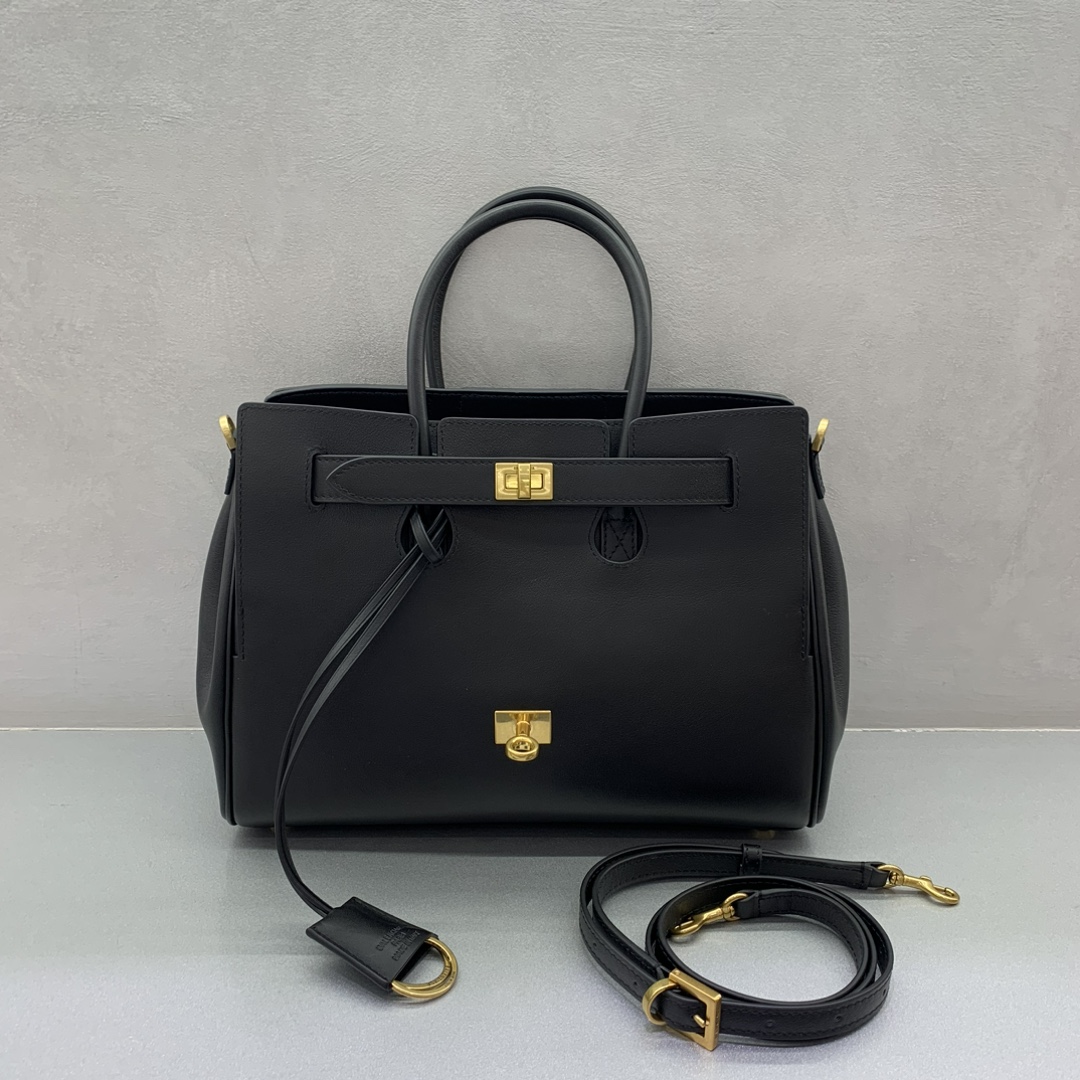 BALENCIAGA – Le City small leather top-handle bag