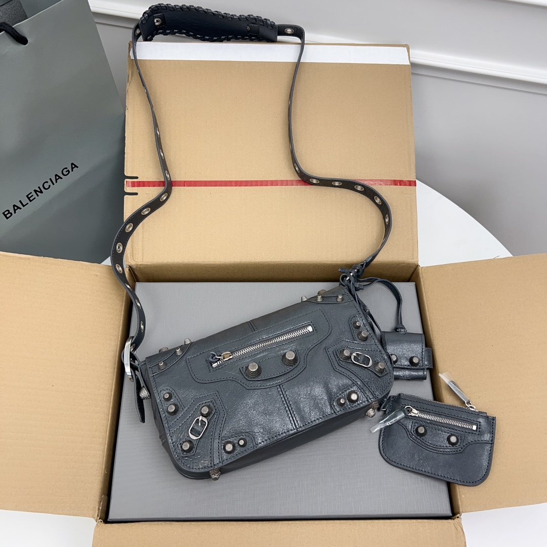 Balenciaga Le Cagole Xs Flap Bag Denim