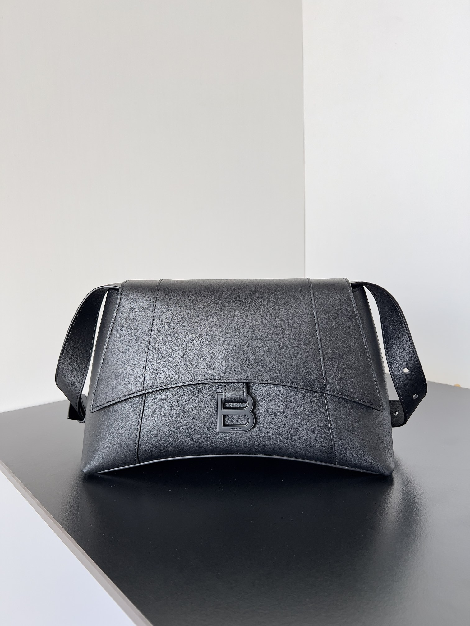 BALENCIAGA Grained Calfskin Monochrome M Downtown