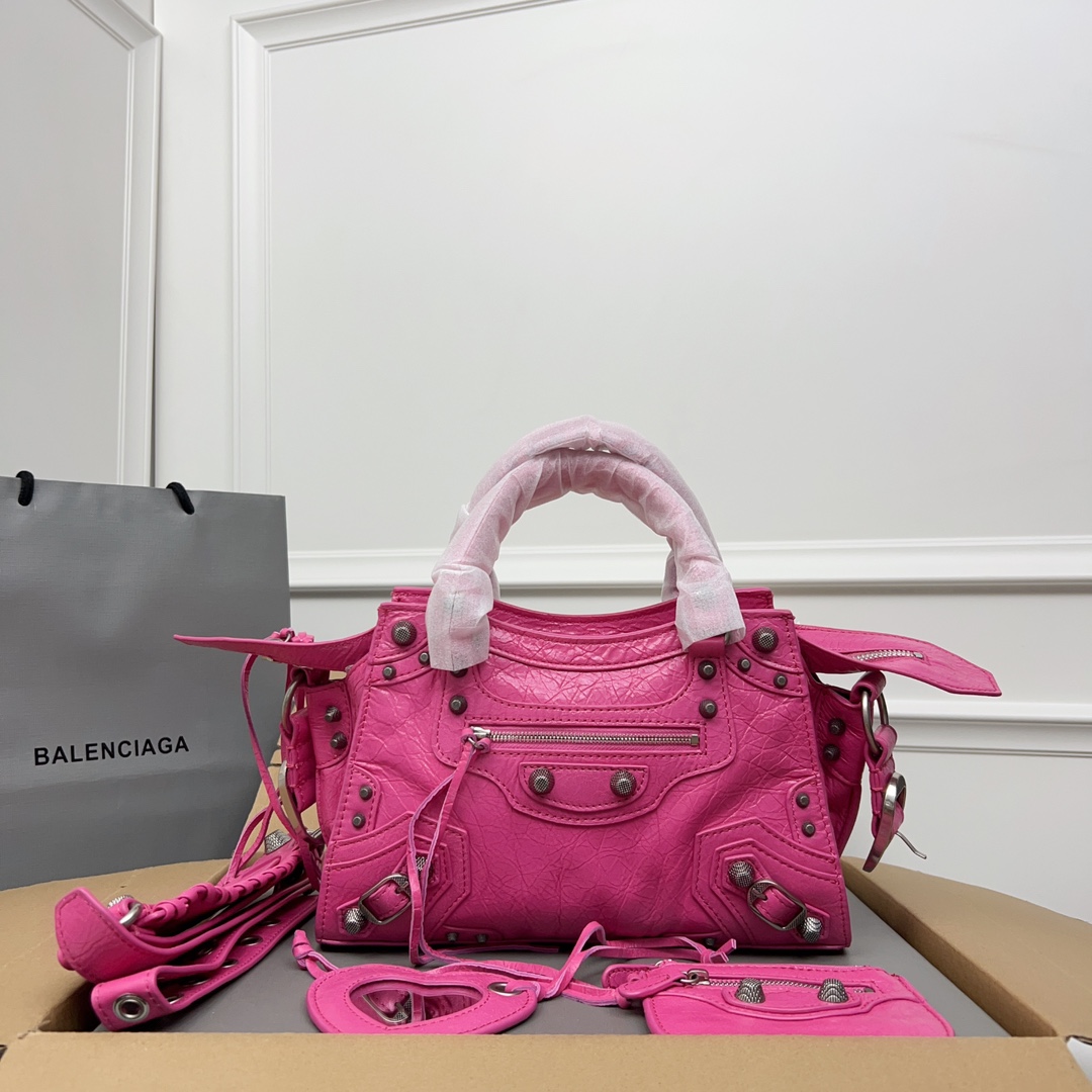 Balenciaga Neo Cagole XS – Pink Shoulder Bags, Handbags – BAL243049