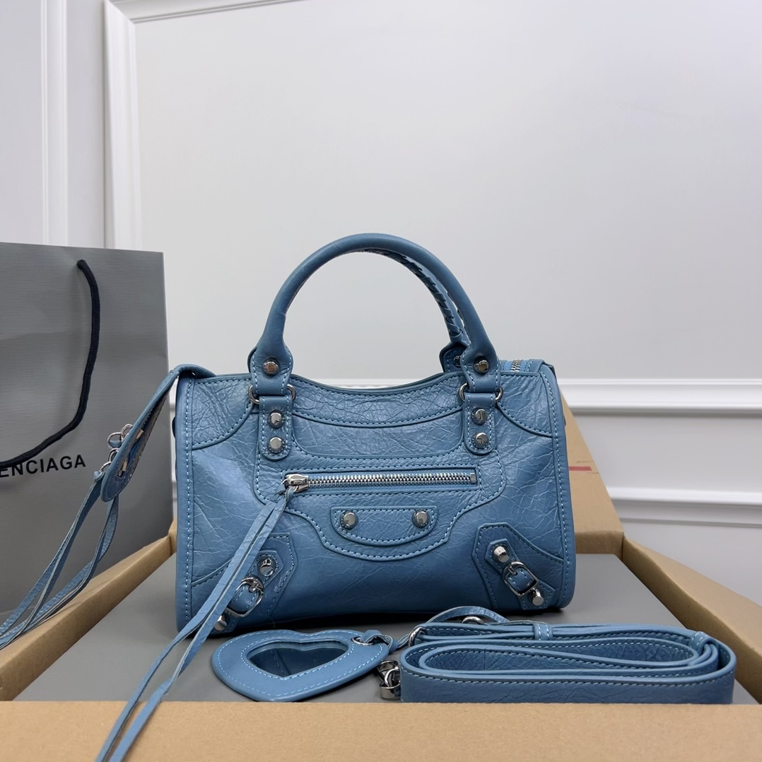 Balenciaga 300295 Classic Mini City Leather Hand/Shoulder