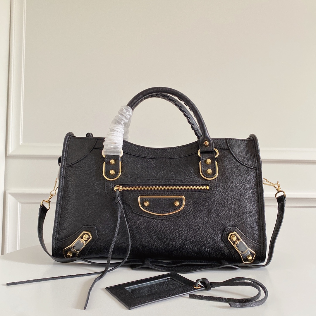 Balenciaga bag 100% authentic – Black With Gold Metallic