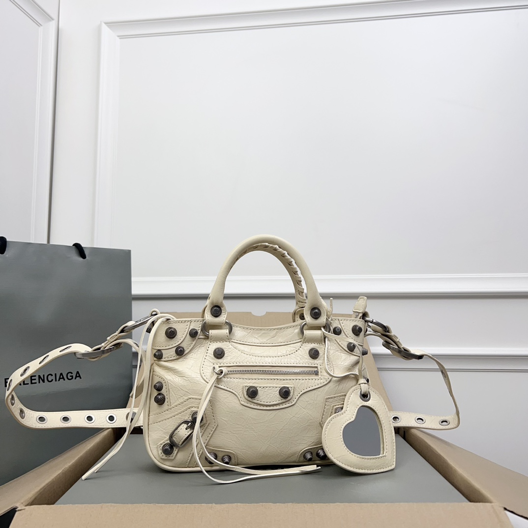 Balenciaga Neo Cargol Medium White Cross Bag Minitot 751521 |
