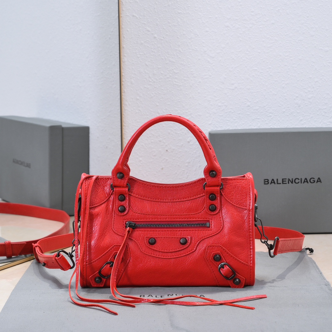 Balenciaga Women’s Le City Bag Mini in Red | Balenciaga US