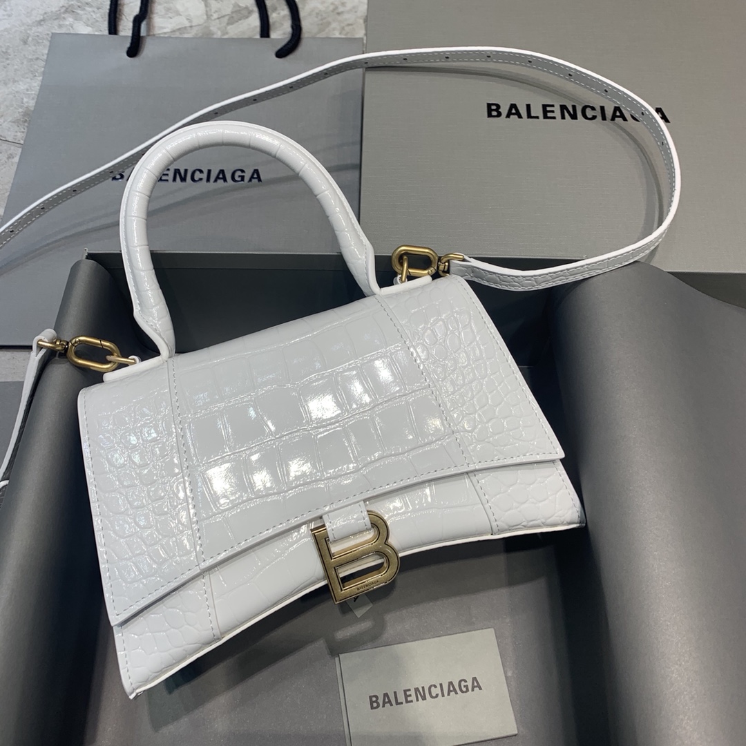 Balenciaga Leather Top Handle Bag – White Handle Bags, Handbags – BAL325724