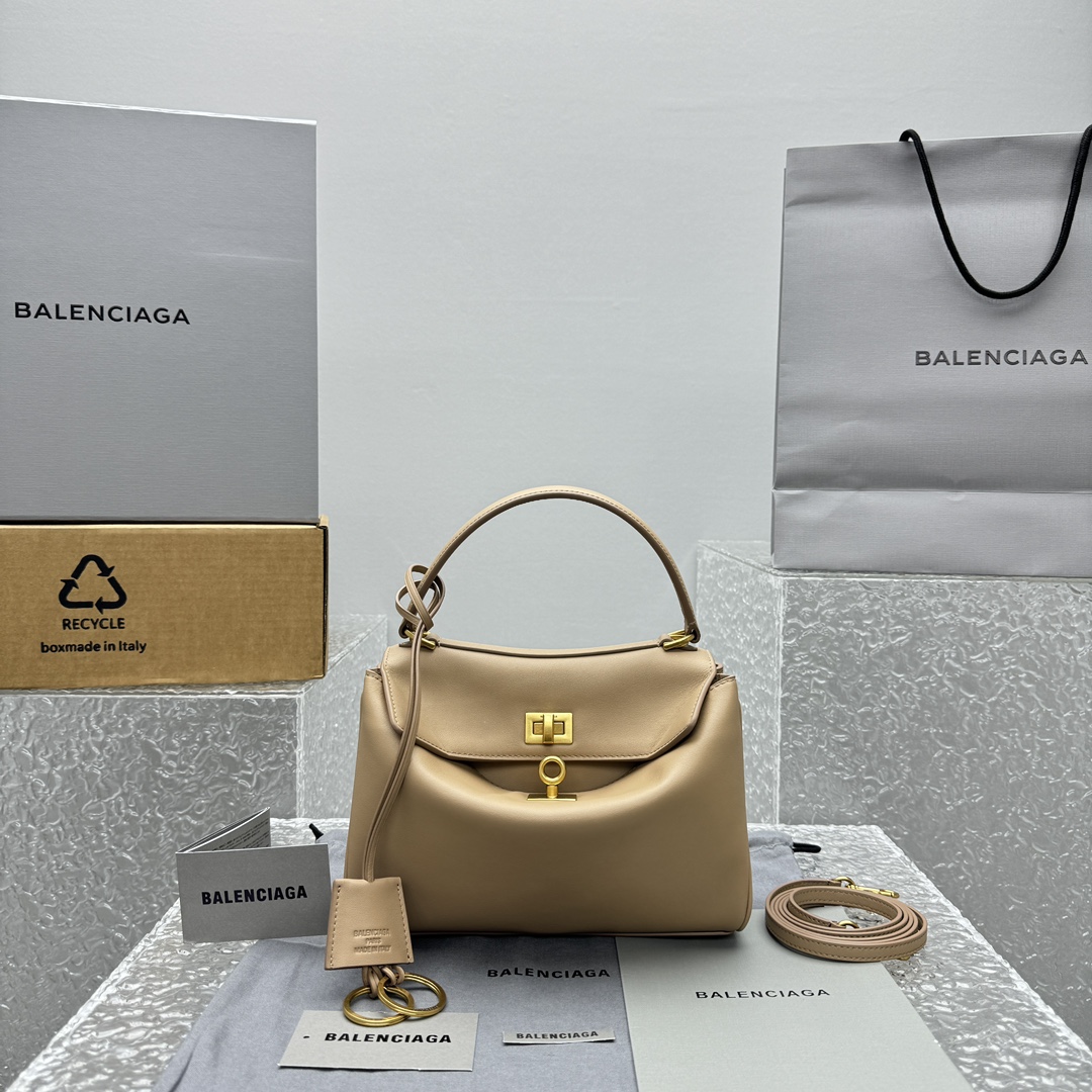 Balenciaga Leather Rodeo Top Handle Bag