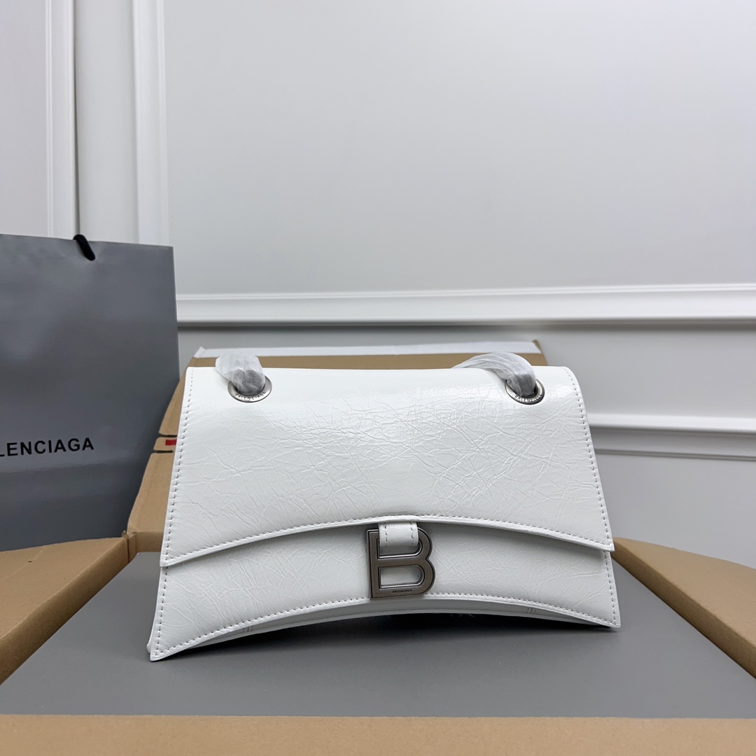 BALENCIAGA Crush small leather shoulder bag