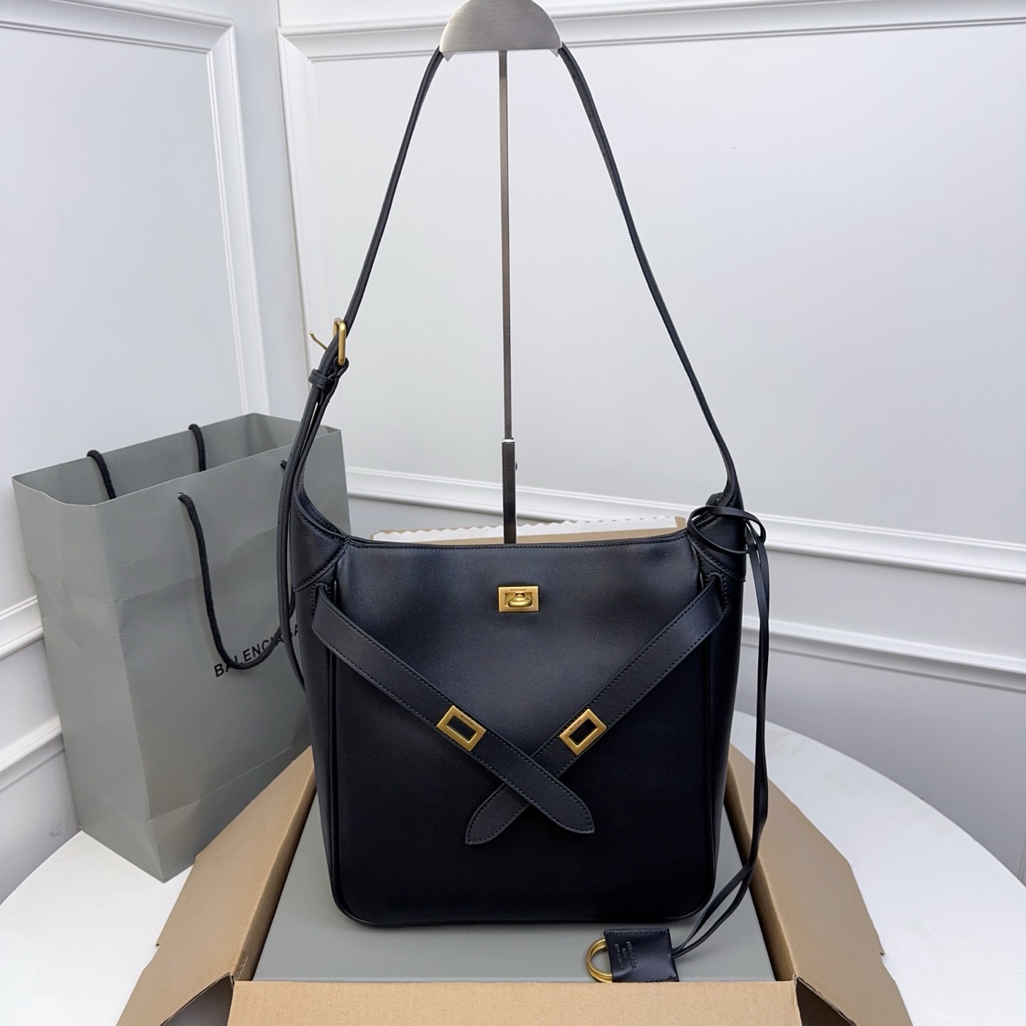 Balenciaga Leather Style Hobo Women Shoulder Bags Bags