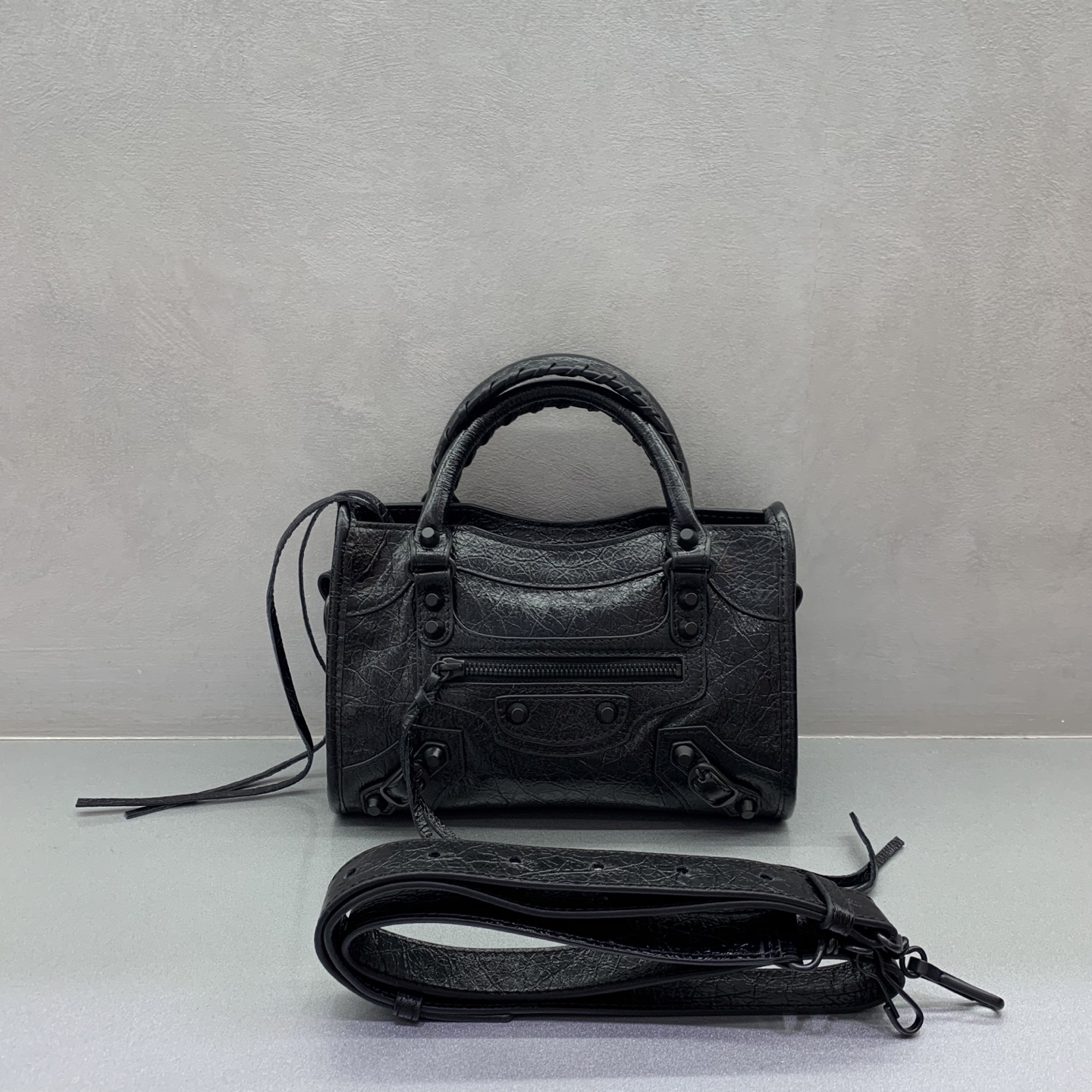 Balenciaga Nano Le City Leather Convertible Crossbod