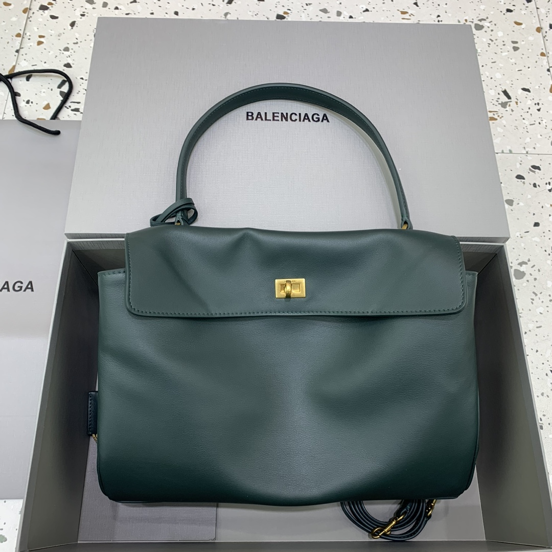 Balenciaga Women’s Rodeo Handbag Medium in Khaki | Balenciaga