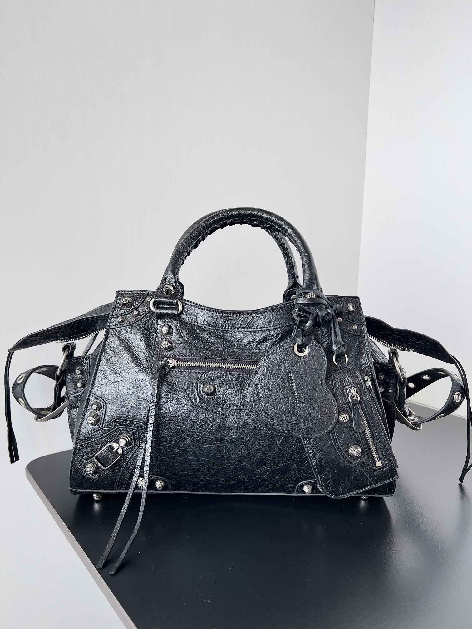 Balenciaga Black Leather XS Neo Cagole Bag | eBay