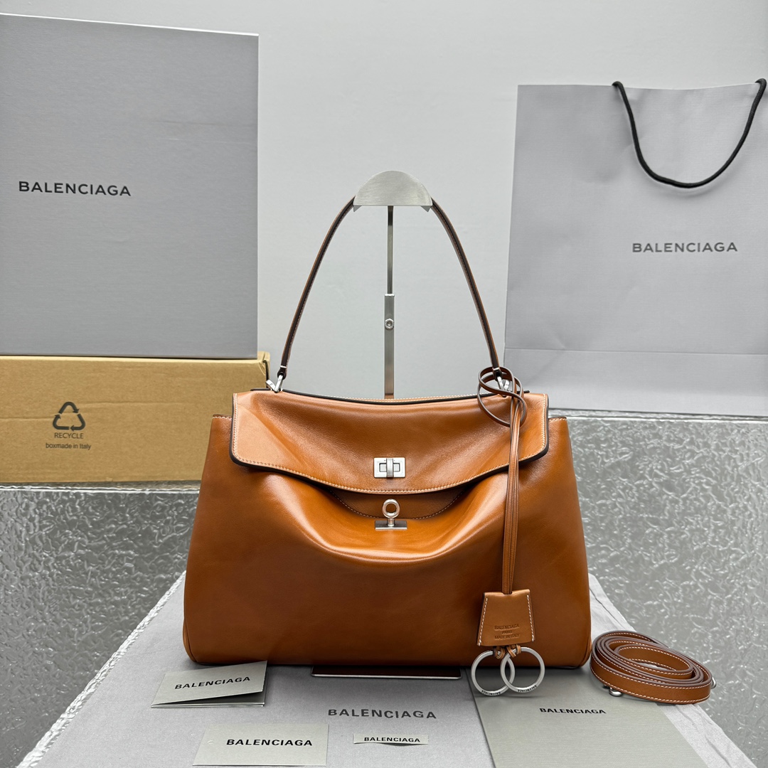 Balenciaga Women’s Rodeo Handbag Mini in Tan Cowboy | Balenciaga US