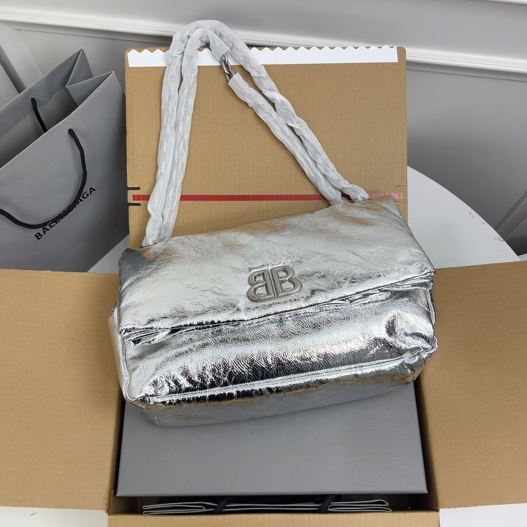 Balenciaga Monaco mini bag for Women – Silver