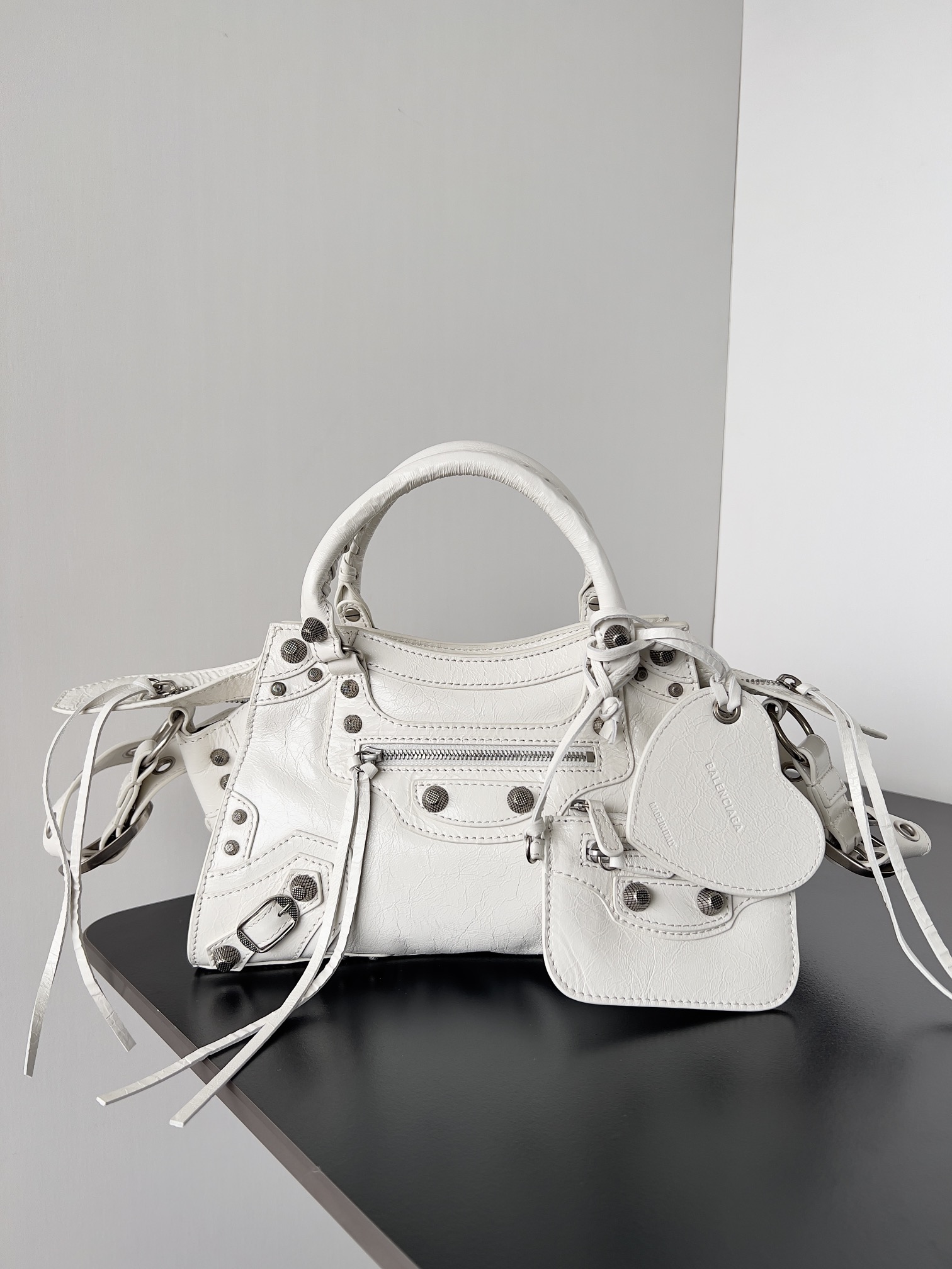 Balenciaga XS Neo Cagole Arena Leather Shoulder Bag o