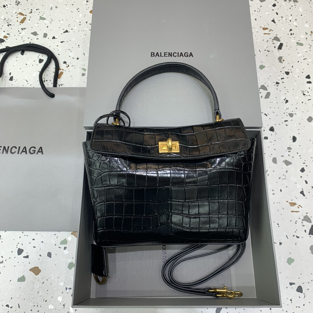 Balenciaga Women’s Rodeo Handbag Mini in Black | Balenciaga US