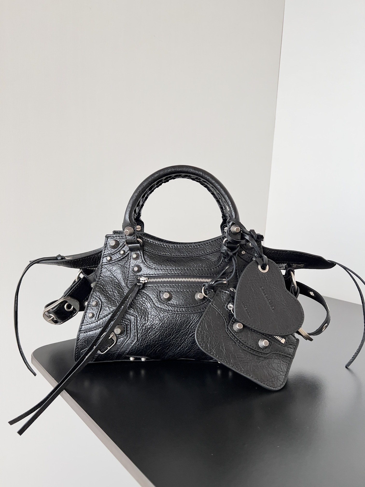 Balenciaga Black Leather XS Neo Cagole Bag | eBay