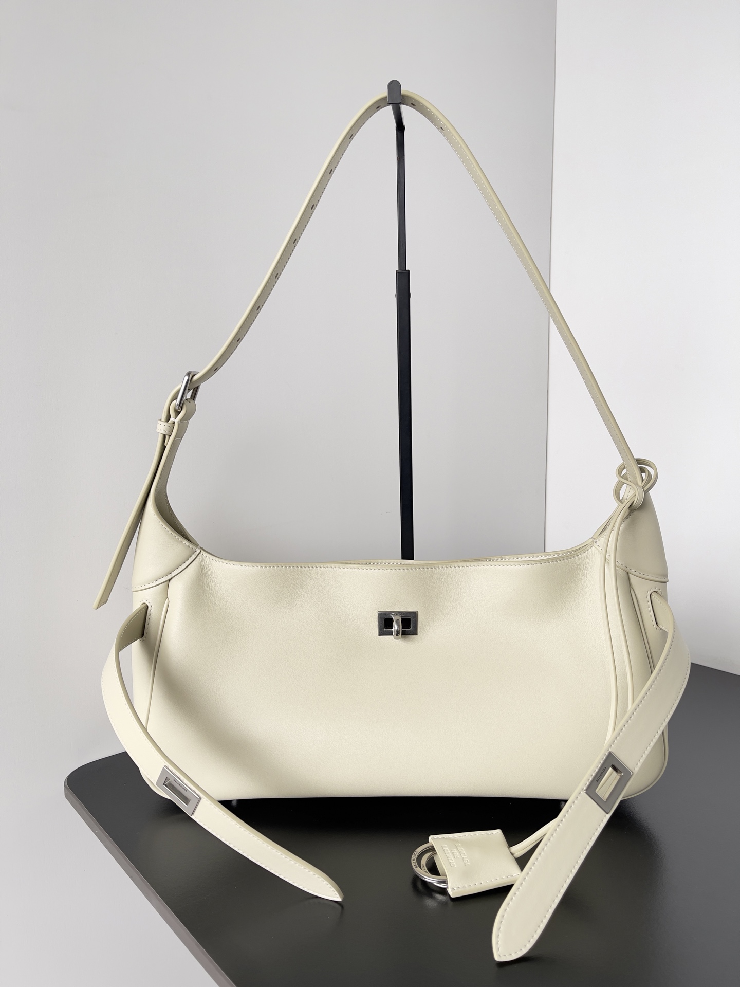 Balenciaga Small Leather Bel Air Top-Handle Bag