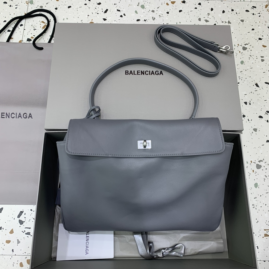Balenciaga Women’s Rodeo Handbag Medium in Cloud Grey |