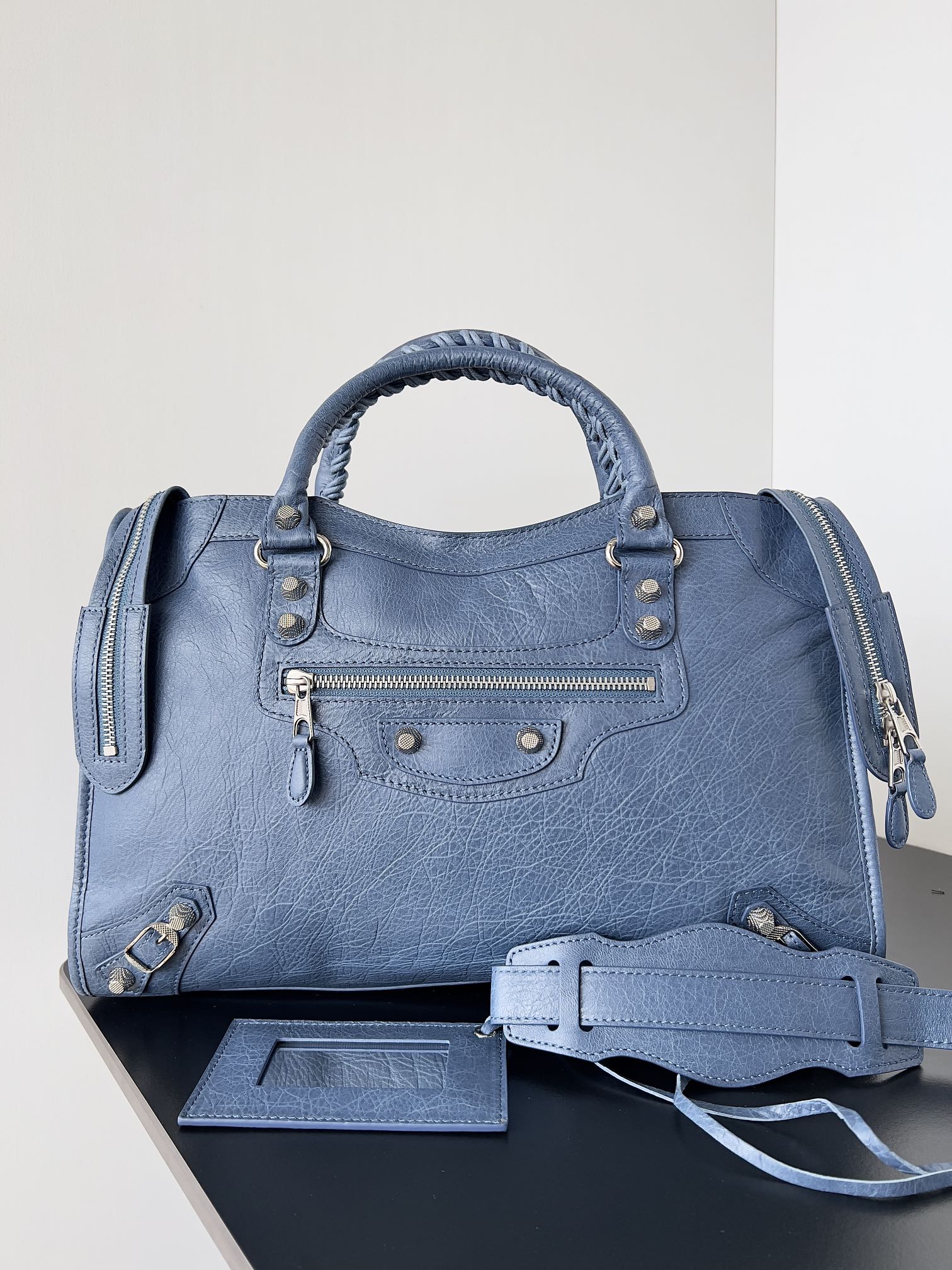 BALENCIAGA Agneau Giant 12 Silver Hardware First Nuage 104285