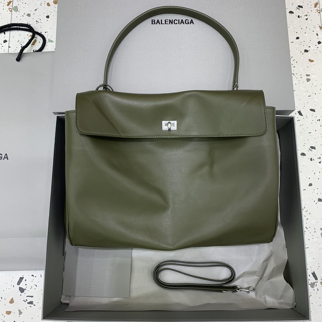 Balenciaga Balenciaga rodeo bag medium grey green \ with sliver