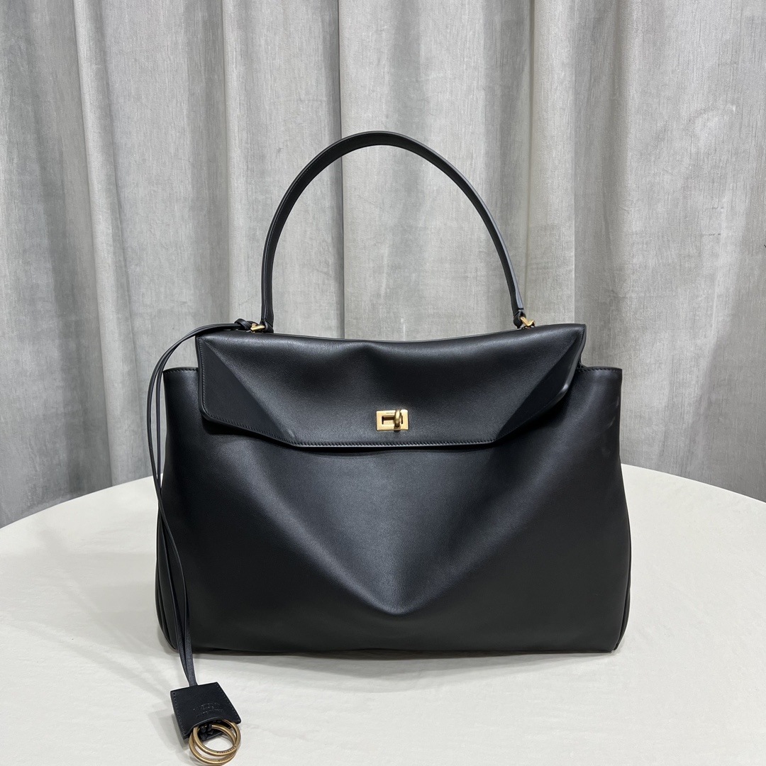 Balenciaga Women’s Rodeo Handbag Large in Black | Balenciaga US