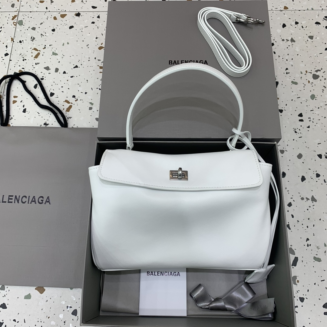 Balenciaga Women’s Rodeo Handbag Mini in White | Balenciaga US