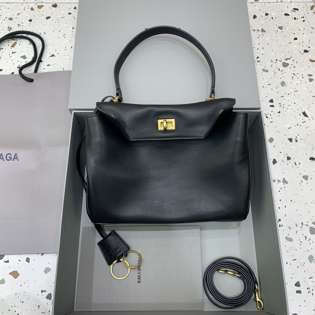 Balenciaga Women’s Rodeo Handbag Medium in Black | Balenciaga
