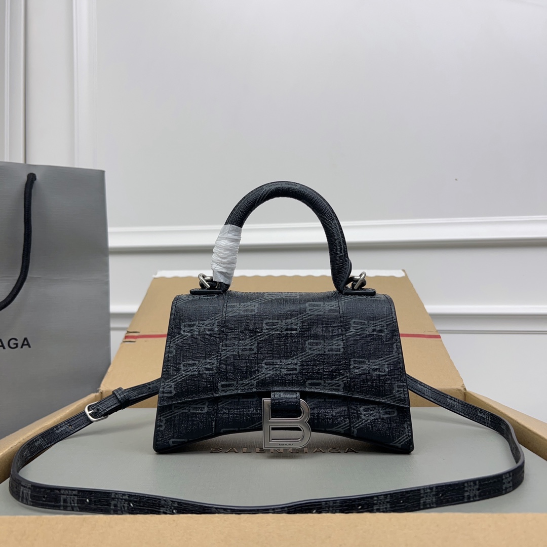 BALENCIAGA Denim BB Monogram Small Hourglass Top