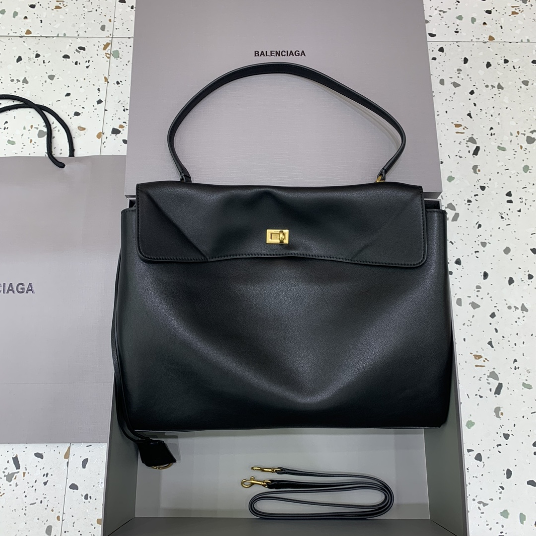 Balenciaga Large Rodeo Leather Shoulder Bag