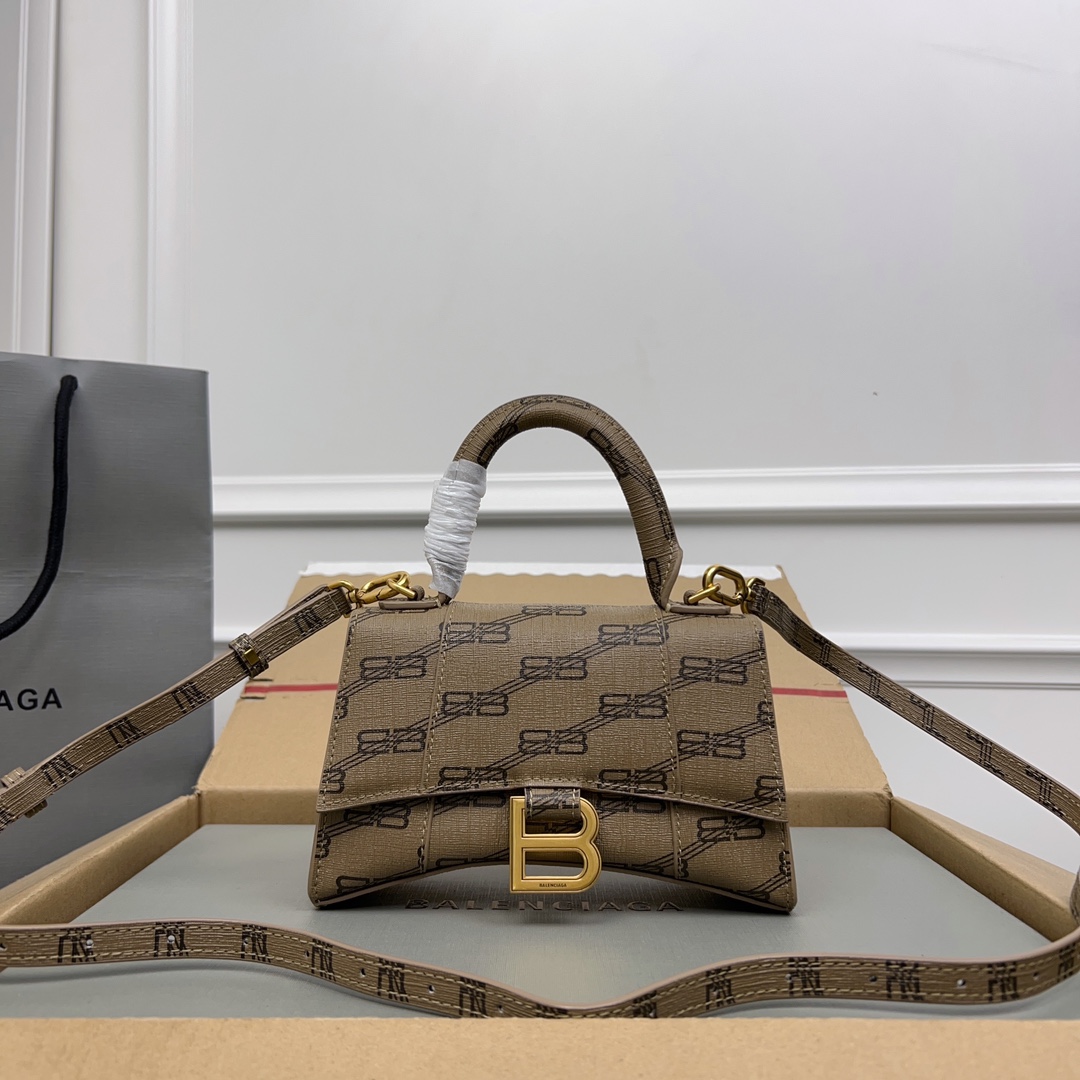 Balenciaga Monogram Top Handle Bag – Neutrals Handle