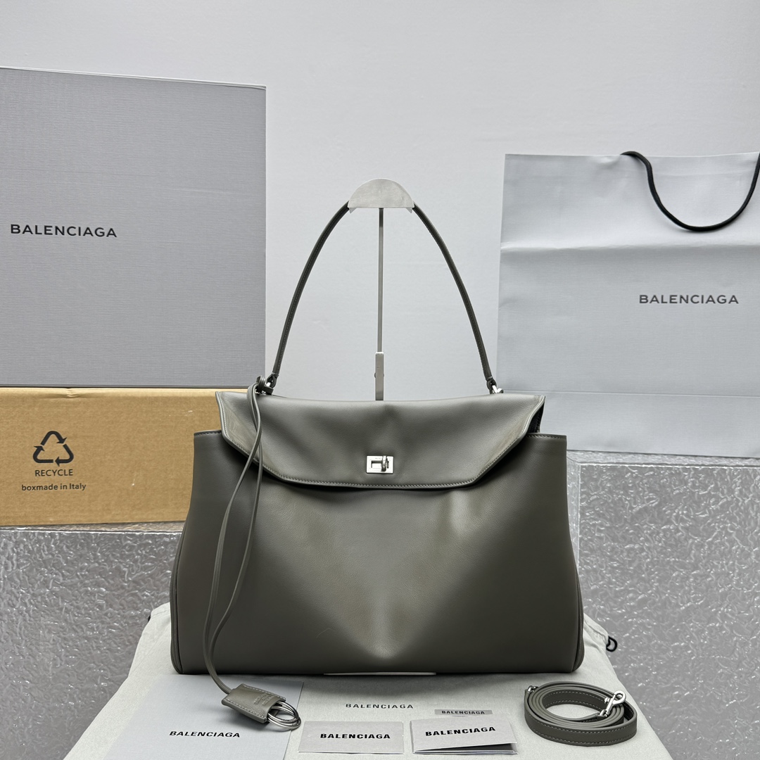 Balenciaga Women’s Rodeo Handbag Medium in Khaki | Balenciaga