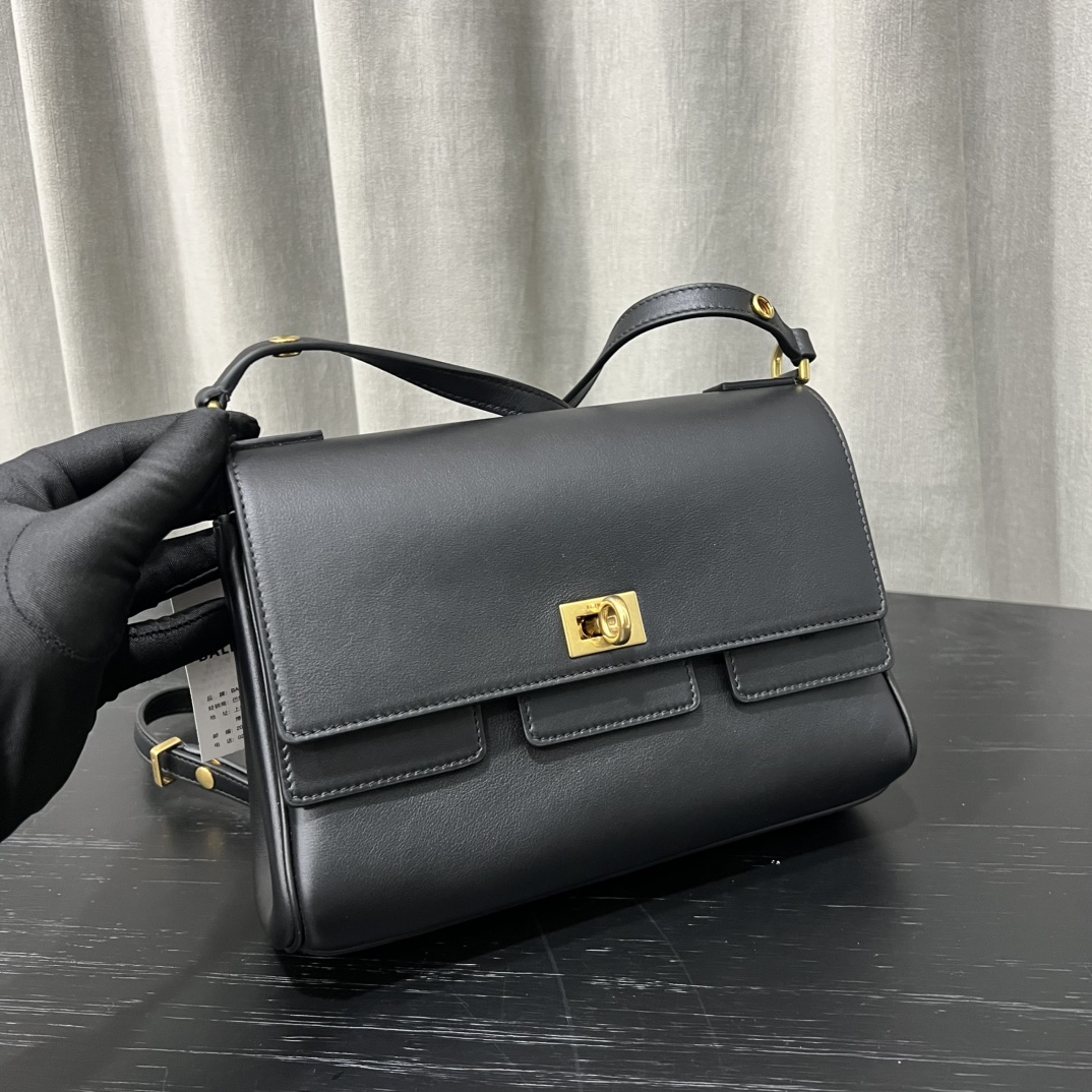 Balenciaga Women’s Bel Air Flap Bag Xs in Black | Balenciaga US