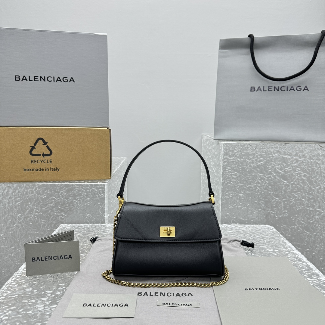 Balenciaga Rodeo Nano Shoulder Bag with Chain