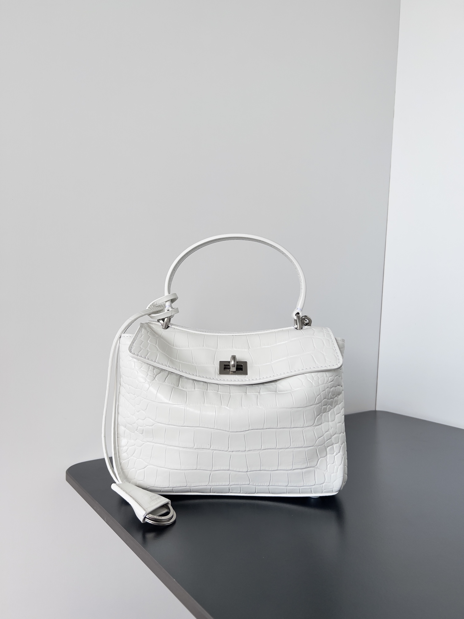 Balenciaga Women’s Rodeo Handbag Mini in White | Balenciaga US