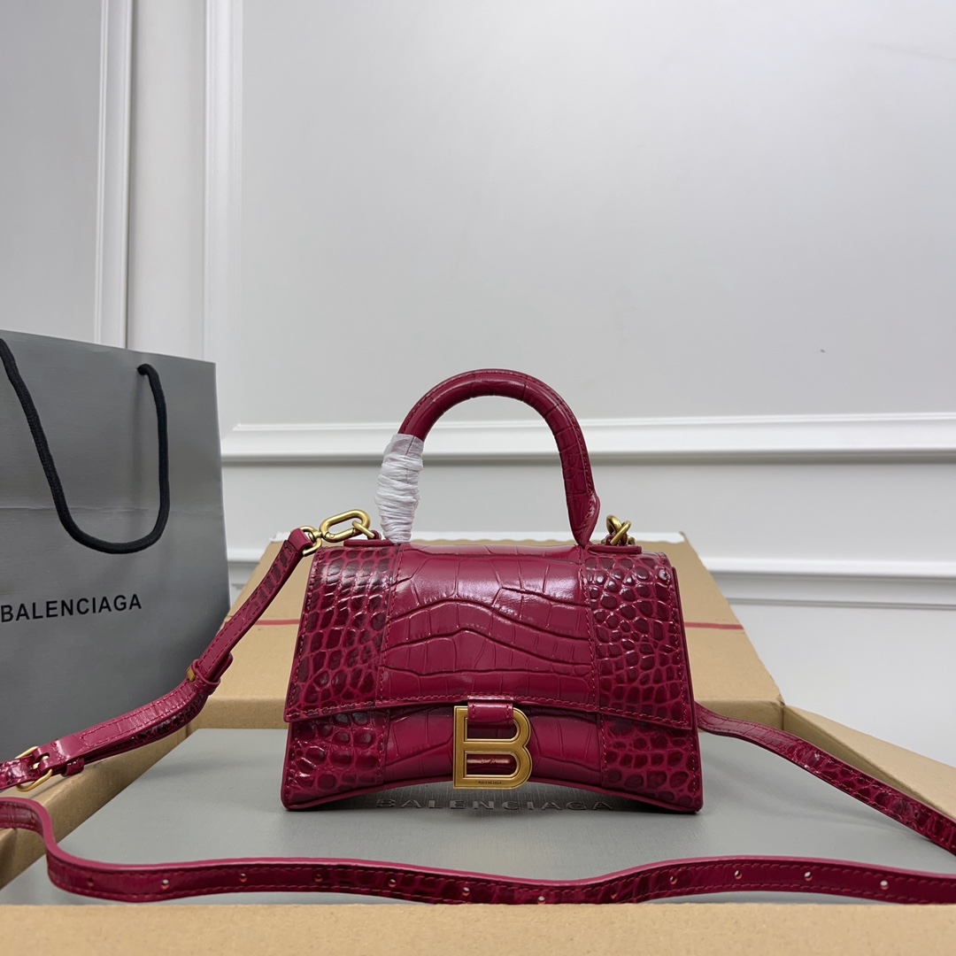 Balenciaga Embossed Leather Two Way Satchel on SALE