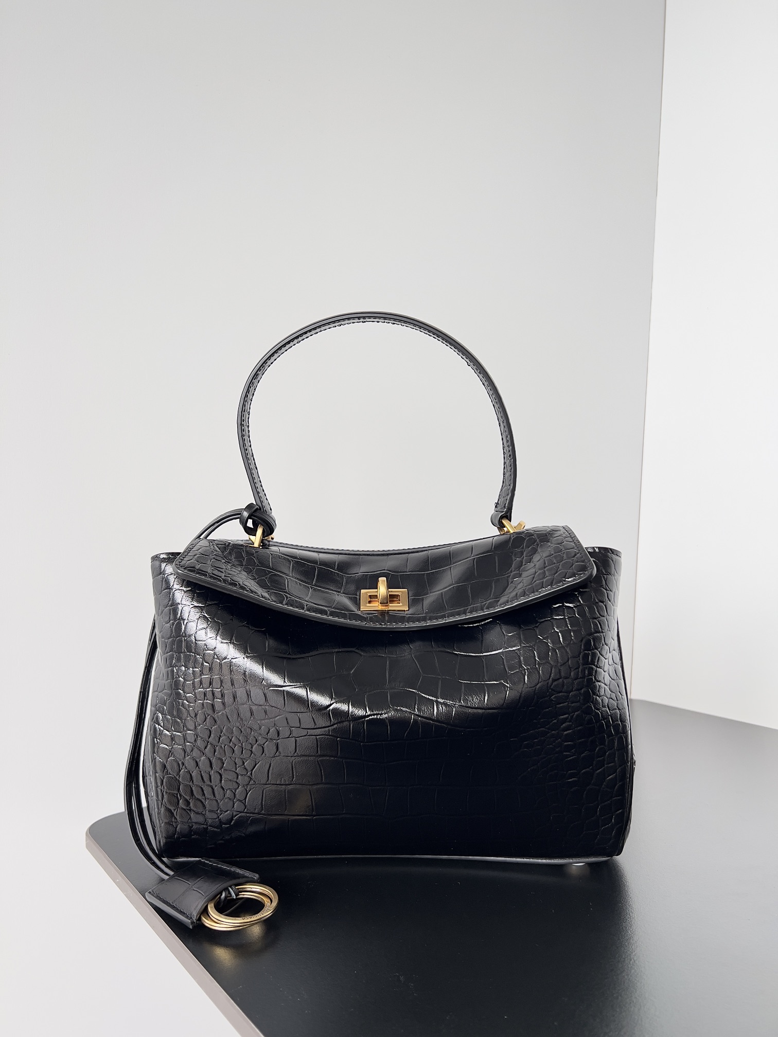 Balenciaga Dark Brown Rodeo Small Handbag for Women