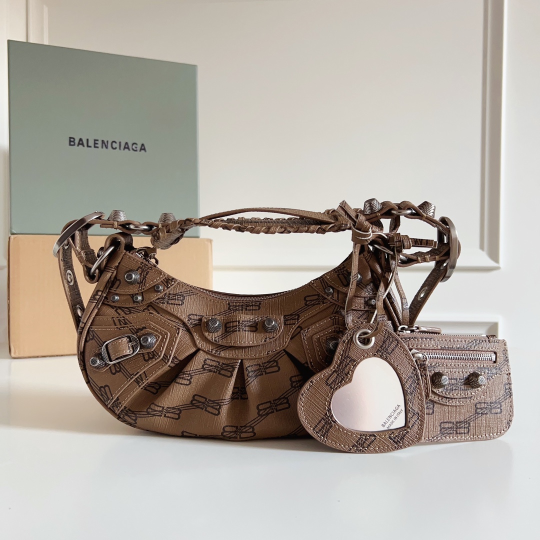 Balenciaga BB Monogram Canvas Le Cagole Mini