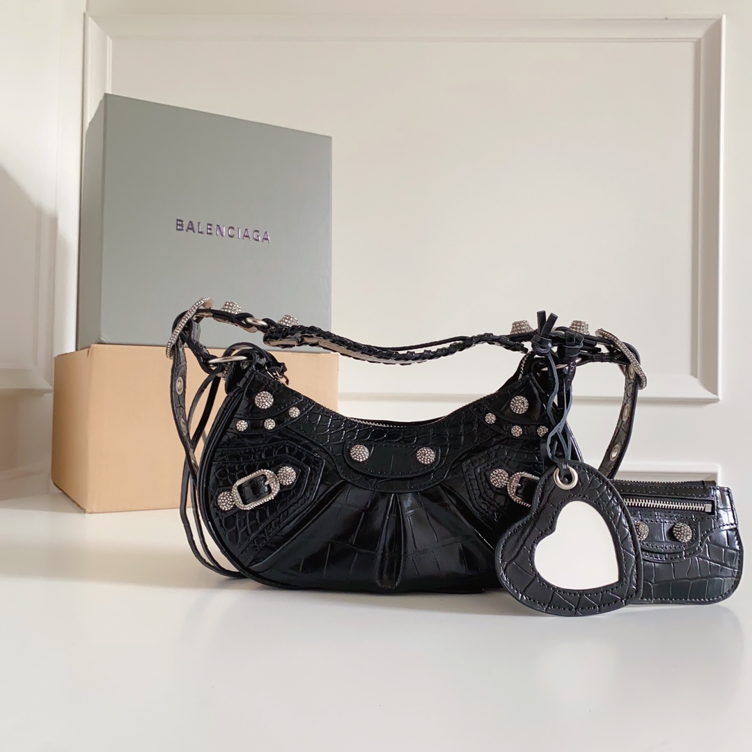 Balenciaga Le Cagole XS Shoulder Bag Crocodile