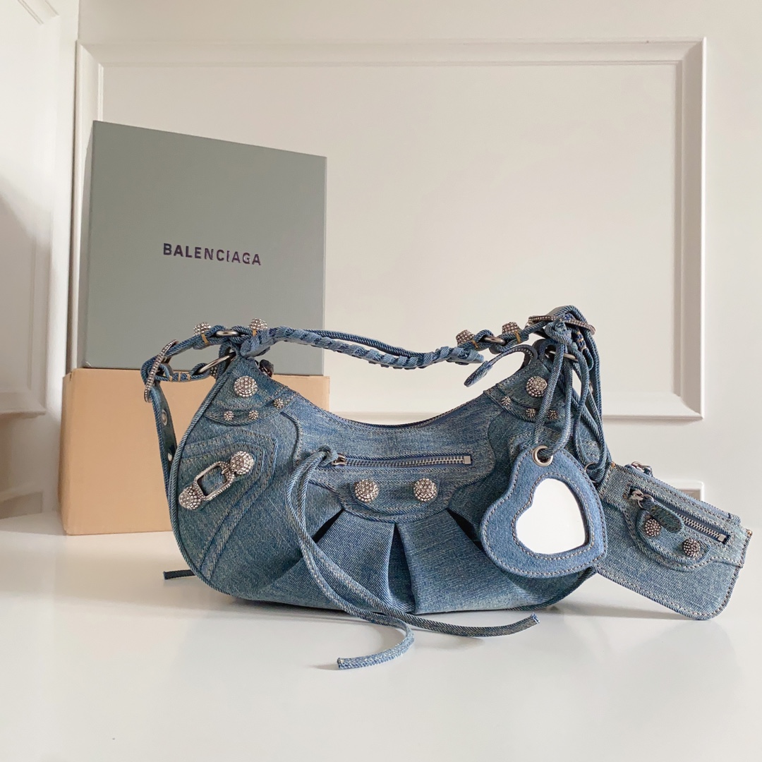 Balenciaga Denim Le Cagole Small 2022 – Blue Shoulder