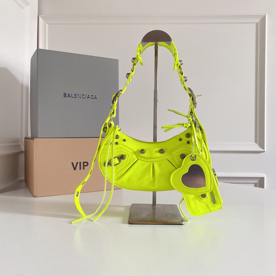 Balenciaga 2022 Le Cagole XS Shoulder Bag – Green Shoulde