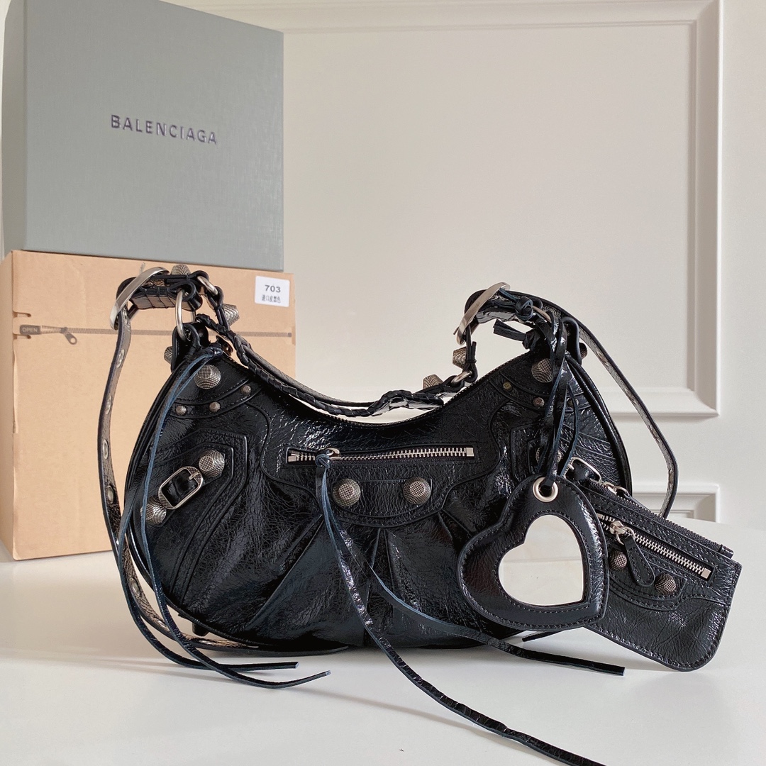 Balenciaga Le Cagole Small Shoulder Bag w/Tags – Black