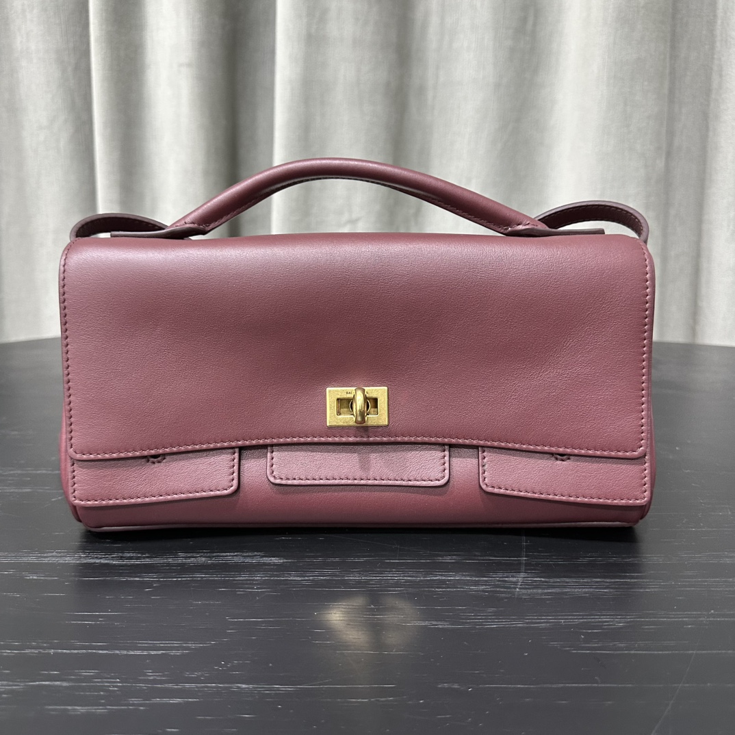Balenciaga Bel Air Leather Clutch