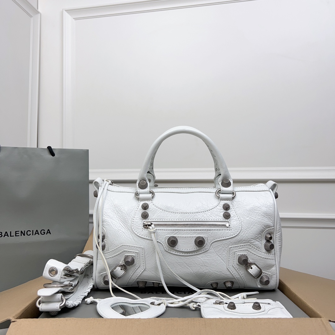 Balenciaga Women’s Le City First Bag in White | Balenciaga U