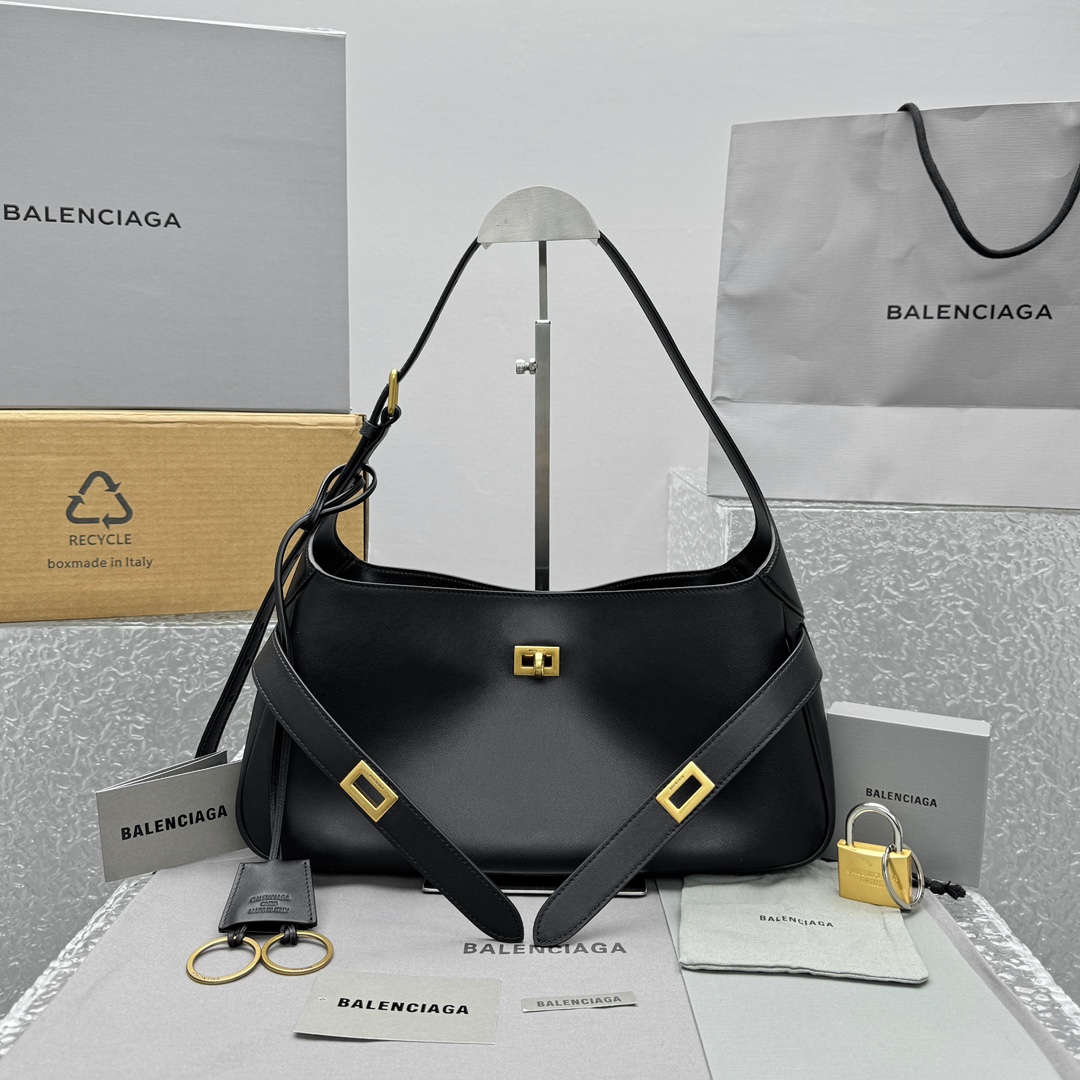 Balenciaga Women’s Bel Air Shoulder Bag Small in Black | Balenciaga US