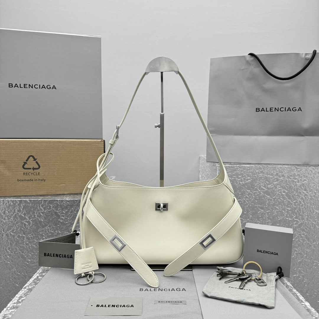 Balenciaga Women’s Bel Air Shoulder Bag Small in Soya | Balenciaga US