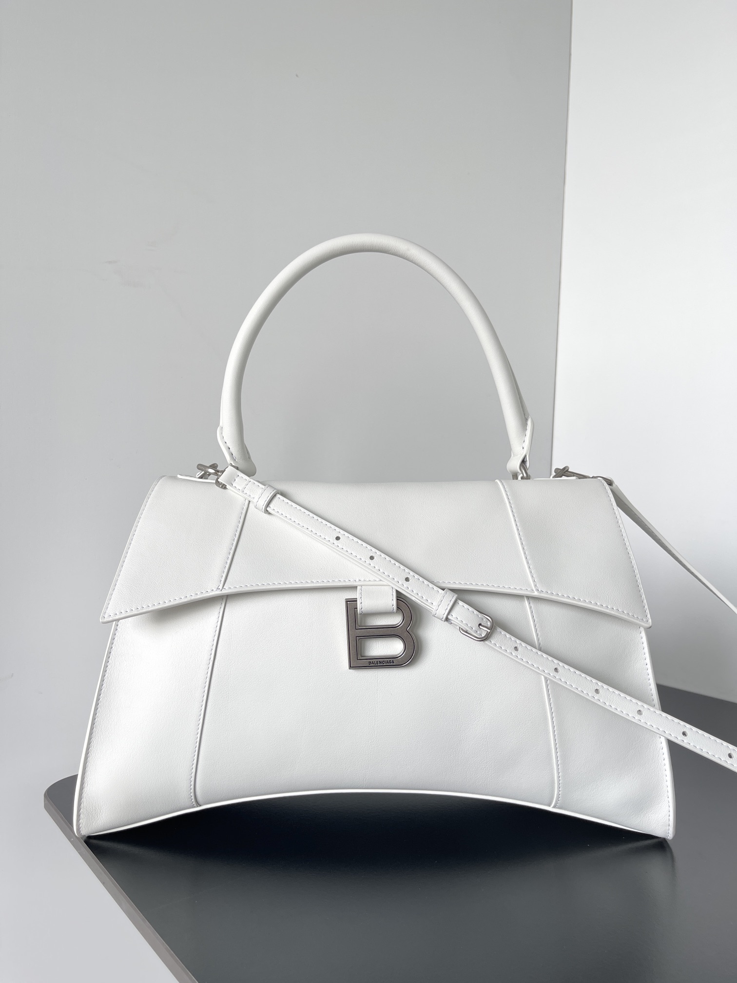 Balenciaga Downtown Small Shoulder Bag With Chain