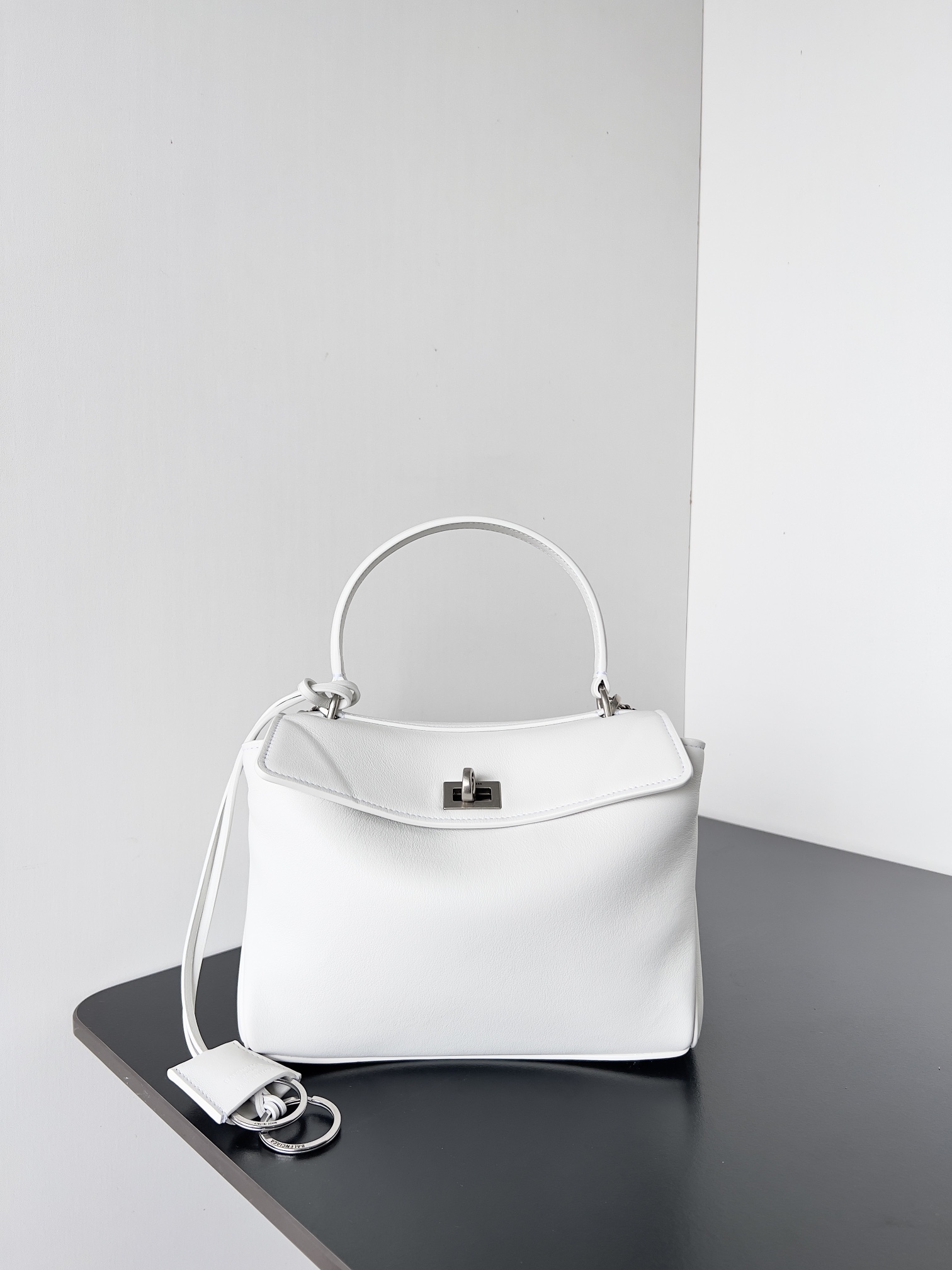Balenciaga Women’s Rodeo Handbag Mini in White | Balenciaga US