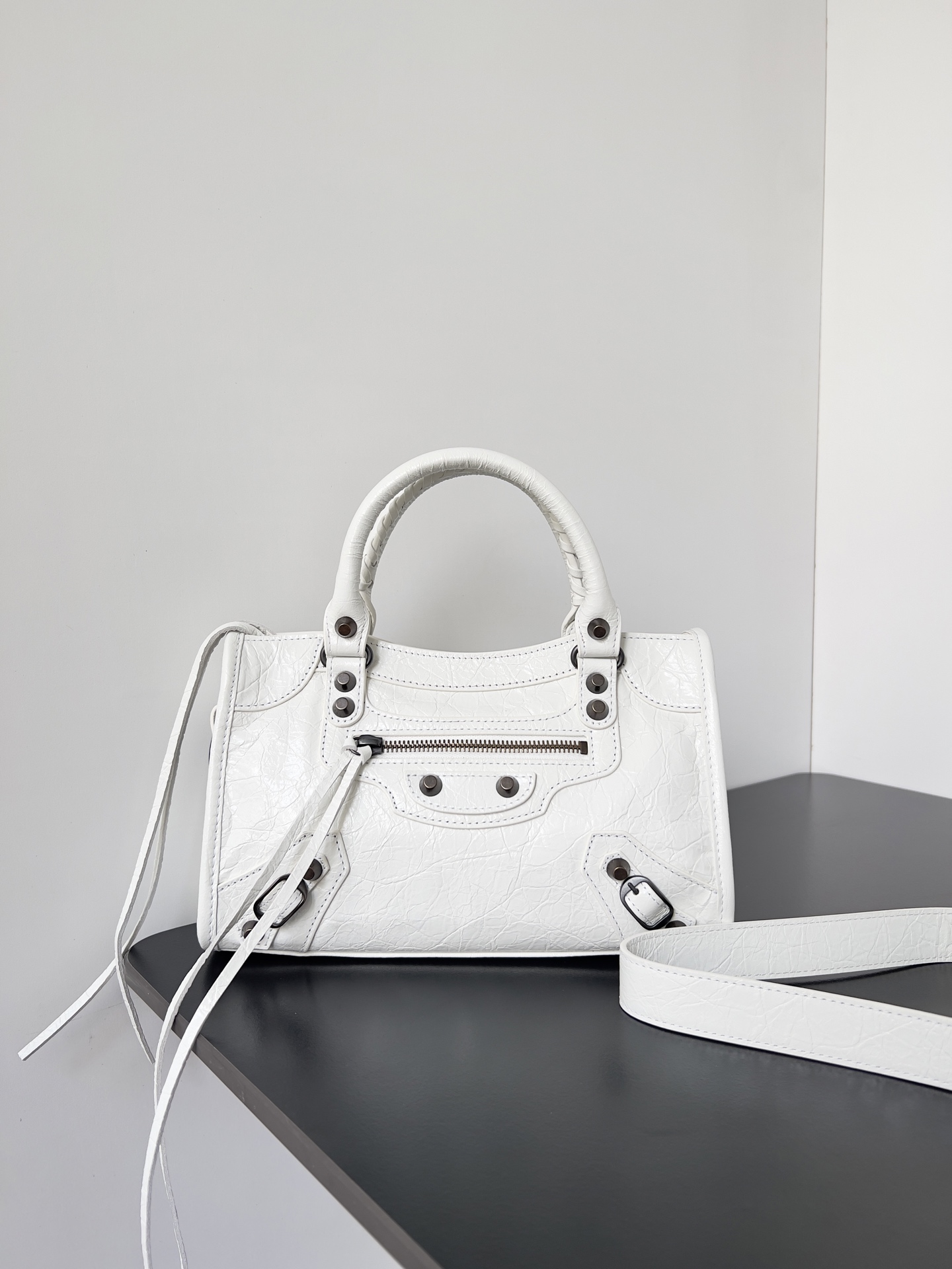 Balenciaga Women’s Le City Bag Mini in Optic White | Balenciaga