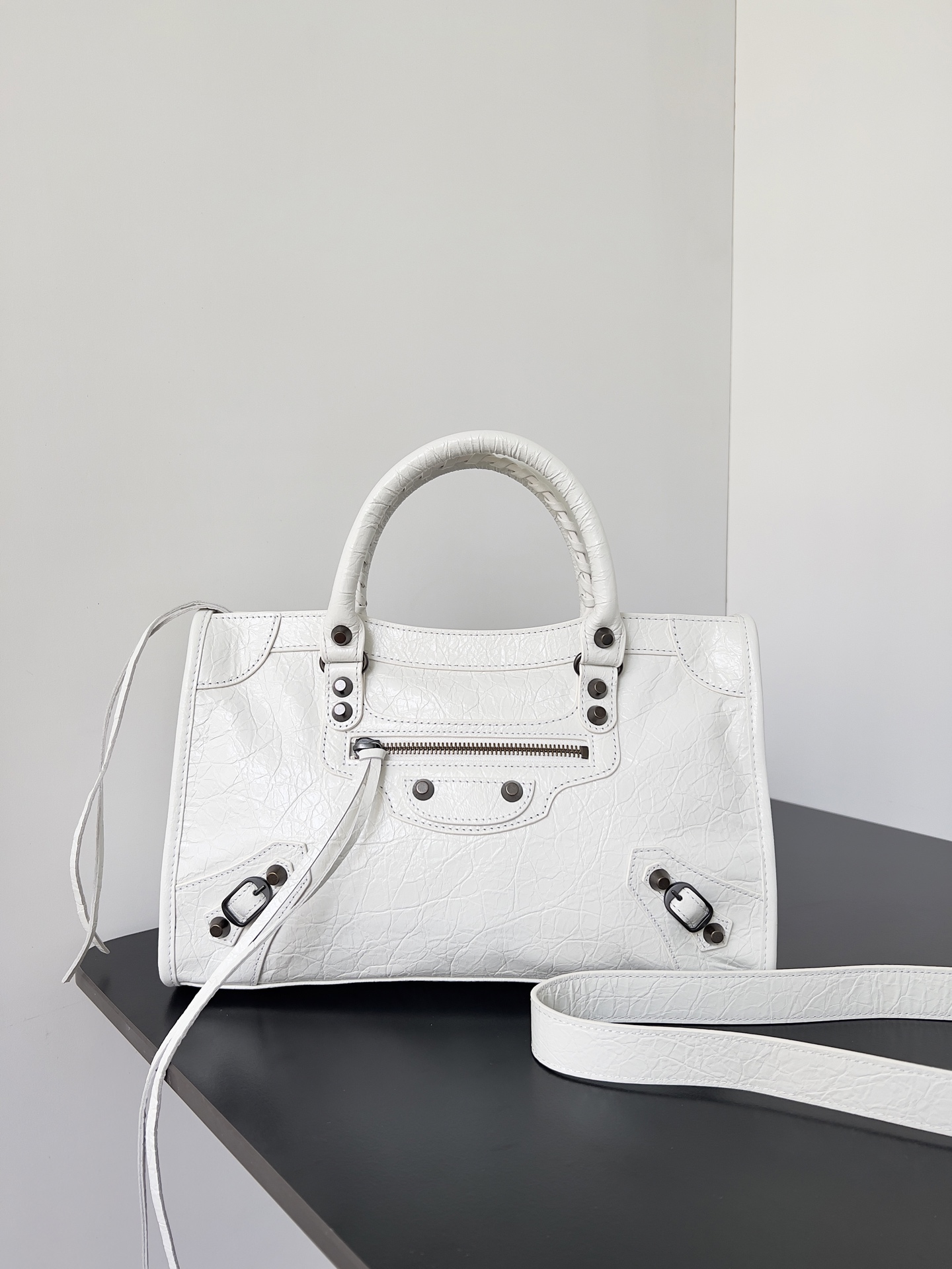 Balenciaga Women’s Le City Bag Small in White | Balenciaga US