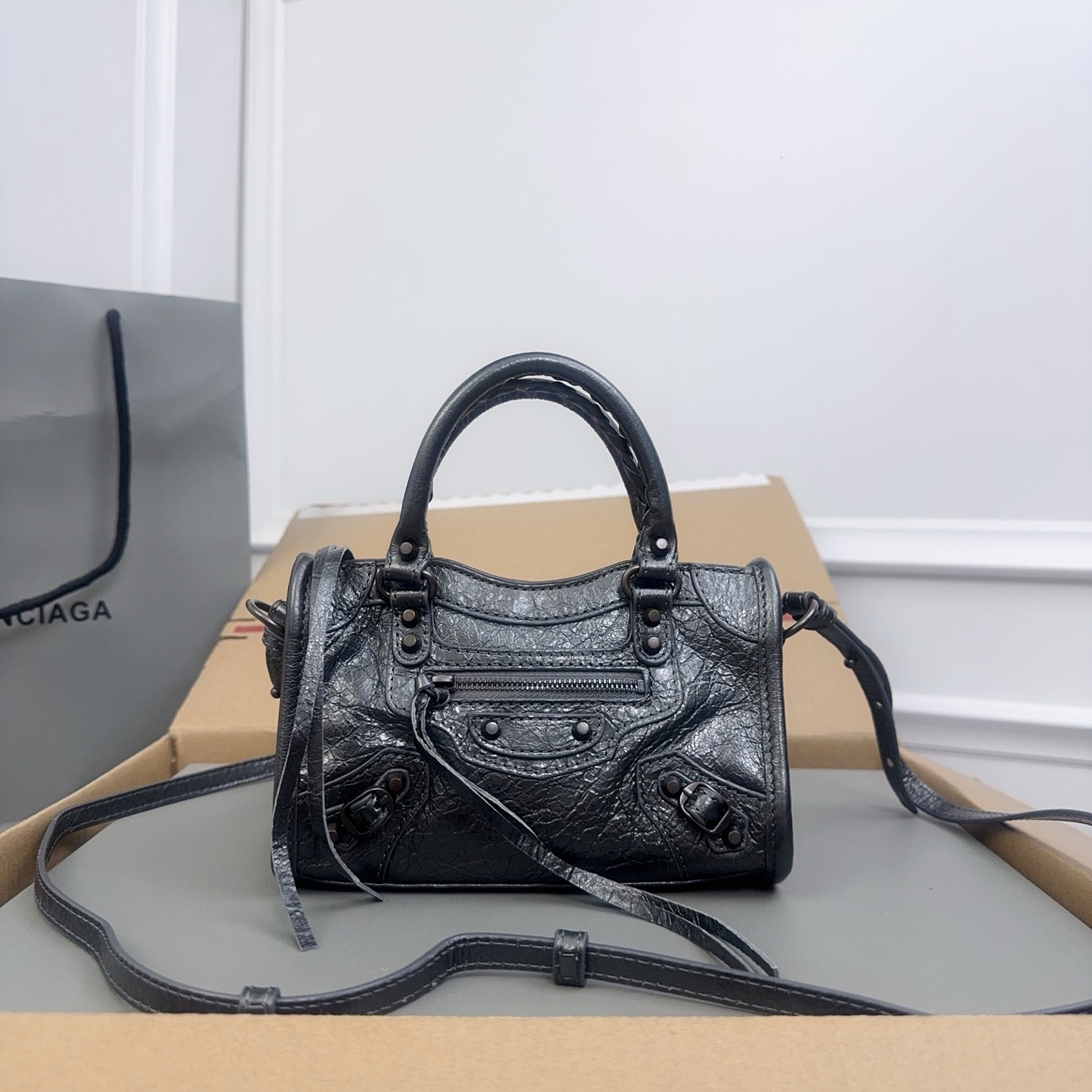 Balenciaga Women’s Le City First Bag in Black | Balenciaga US